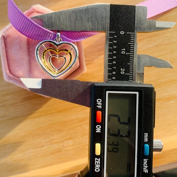 Tous 3D Wired Heart Pendant Silver Gold - Picture 5 of 14